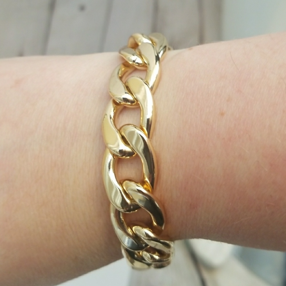 Anthropologie Baublebar 14k Gold Plated Bracelet - Picture 4 of 4